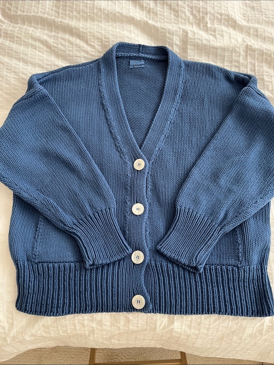 Babaa Sweaters - Babaa Cardigan no 16 in Deep Water